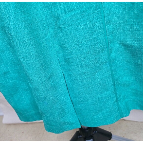 Ellen Tracy Blue-Green Sheath Dress – Size 8 (Early–Mid 2000s) - Sleeveless - Picture 8 of 14